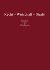 Buchcover Recht - Wirtschaft - Strafe