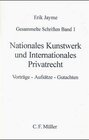 Buchcover Nationales Kunstwerk und Internationales Privatrecht