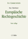 Buchcover Europäische Rechtsgeschichte