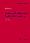 Buchcover Landeshochschulgesetz Baden-Württemberg