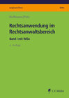 Buchcover Rechtsanwendung im Rechtsanwaltsbereich