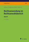 Buchcover Rechtsanwendung im Rechtsanwaltsbereich