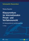 Buchcover Klausurenkurs im Internationalen Privat- und Verfahrensrecht