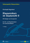 Buchcover Klausurenkurs im Staatsrecht II