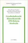 Buchcover Gesellschaftsrecht - Klauselkontrolle - ZPO-Reform - Strafrecht
