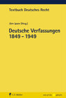 Buchcover Deutsche Verfassungen 1849 - 1949