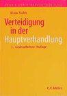 Buchcover Verteidigung in der Hauptverhandlung