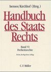 Buchcover Handbuch des Staatsrechts der Bundesrepublik Deutschland / Handbuch des Staatsrechts