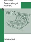 Buchcover Textverarbeitung mit WORD 2003