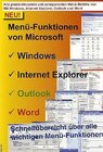 Buchcover Menü-Funktionen von Microsoft