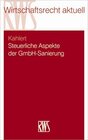 Buchcover Steuerliche Aspekte der GmbH-Sanierung