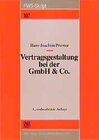 Buchcover Vertragsgestaltung bei der GmbH & Co.