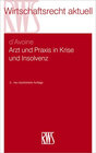 Buchcover Arzt und Praxis in Krise und Insolvenz