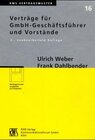 Buchcover Verträge für GmbH-Geschäftsführer und Vorstände