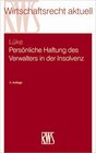 Buchcover Persönliche Haftung des Verwalters in der Insolvenz