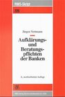 Buchcover Aufklärungs- und Beratungspflichten der Banken