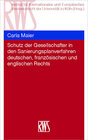 Buchcover Schutz der Gesellschafter in den Sanierungsplanverfahren deutschen, französischen und englischen Rechts
