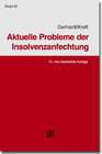 Buchcover Aktuelle Probleme der Insolvenzanfechtung