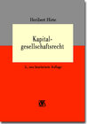 Buchcover Kapitalgesellschaftsrecht