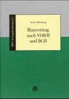 Buchcover Bauvertrag nach VOB/B und BGB