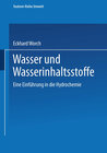 Buchcover Wasser und Wasserinhaltsstoffe