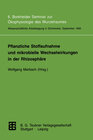 Buchcover Pflanzliche Stoffaufnahme und mikrobielle Wechselwirkungen in der Rhizosphäre