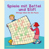Buchcover Spiele mit Zettel und Stift