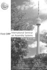Buchcover First CIRP International Seminar on Assembly Systems.