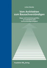 Buchcover Vom Architekten zum Bausachverständigen
