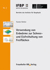 Buchcover Verwendung von Erdwärme zur Schnee- und Eisfreihaltung von Freiflächen.