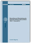 Buchcover Überprüfung und Überarbeitung des Nationalen Anhangs (DE) für DIN EN 1992-1-1 (Eurocode 2). Abschlussbericht.
