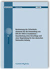 Buchcover Bestimmung der Sicherheitselemente für die Anwendung von DIN EN 1993-6: Kranbahnen - Ausarbeitung eines Vorschlags und e