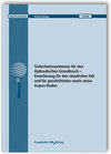 Buchcover Sicherheitsnachweise für den Hydraulischen Grundbruch - Erweiterung für den räumlichen Fall und für geschichteten sowie 