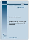Buchcover Benchmarks für die Sanierung und den Neubau von Wohnheimen für Studierende. Abschlussbericht