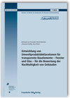 Buchcover Entwicklung von Umweltproduktdeklarationen für transparente Bauelemente - Fenster und Glas - für die Bewertung der Nachh