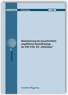 Buchcover Aktualisierung des bauaufsichtlich eingeführten Bauteilkatalogs der DIN 4109, Teil "Skelettbau"