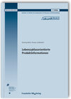 Buchcover Lebenszyklusorientierte Produktinformationen. Abschlussbericht