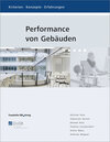 Buchcover Performance von Gebäuden.