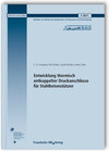 Buchcover Entwicklung thermisch entkoppelter Druckanschlüsse für Stahlbetonstützen. Abschlussbericht