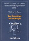 Buchcover Zur Geschichte der Tribologie