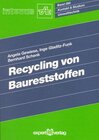 Buchcover Recycling von Baureststoffen