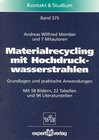 Buchcover Materialrecycling mit Hochdruckwasserstrahlen