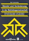 Buchcover Wandel und Veränderung in der Betriebsgemeinschaft
