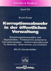 Buchcover Korruptionsabwehr in der öffentlichen Verwaltung