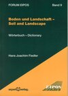 Buchcover Boden und Landschaft - Soil and Landscape