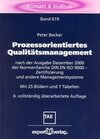 Buchcover Prozessorientiertes Qualitätsmanagement