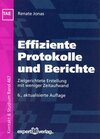 Buchcover Effiziente Protokolle und Berichte