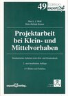 Buchcover Projektarbeit bei Klein- und Mittelvorhaben