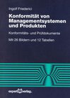 Buchcover Konformität von Managementsystemen und Produkten