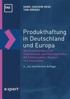 Buchcover Produkthaftung in Deutschland und Europa